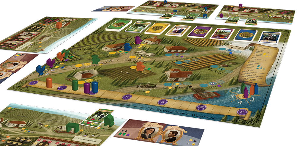 Viticulture Essential Edition game setup