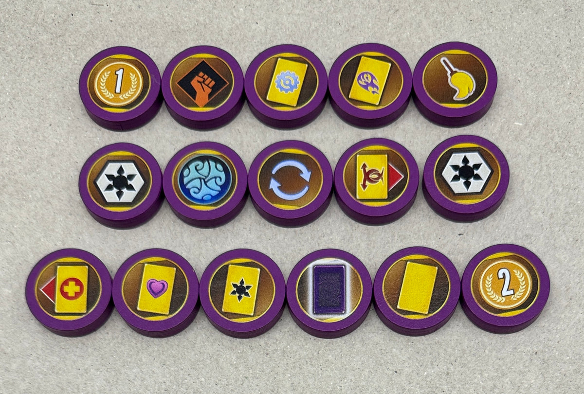Wooden Map Tokens for Expeditions: Gears of Corruption – Stonemaier Games