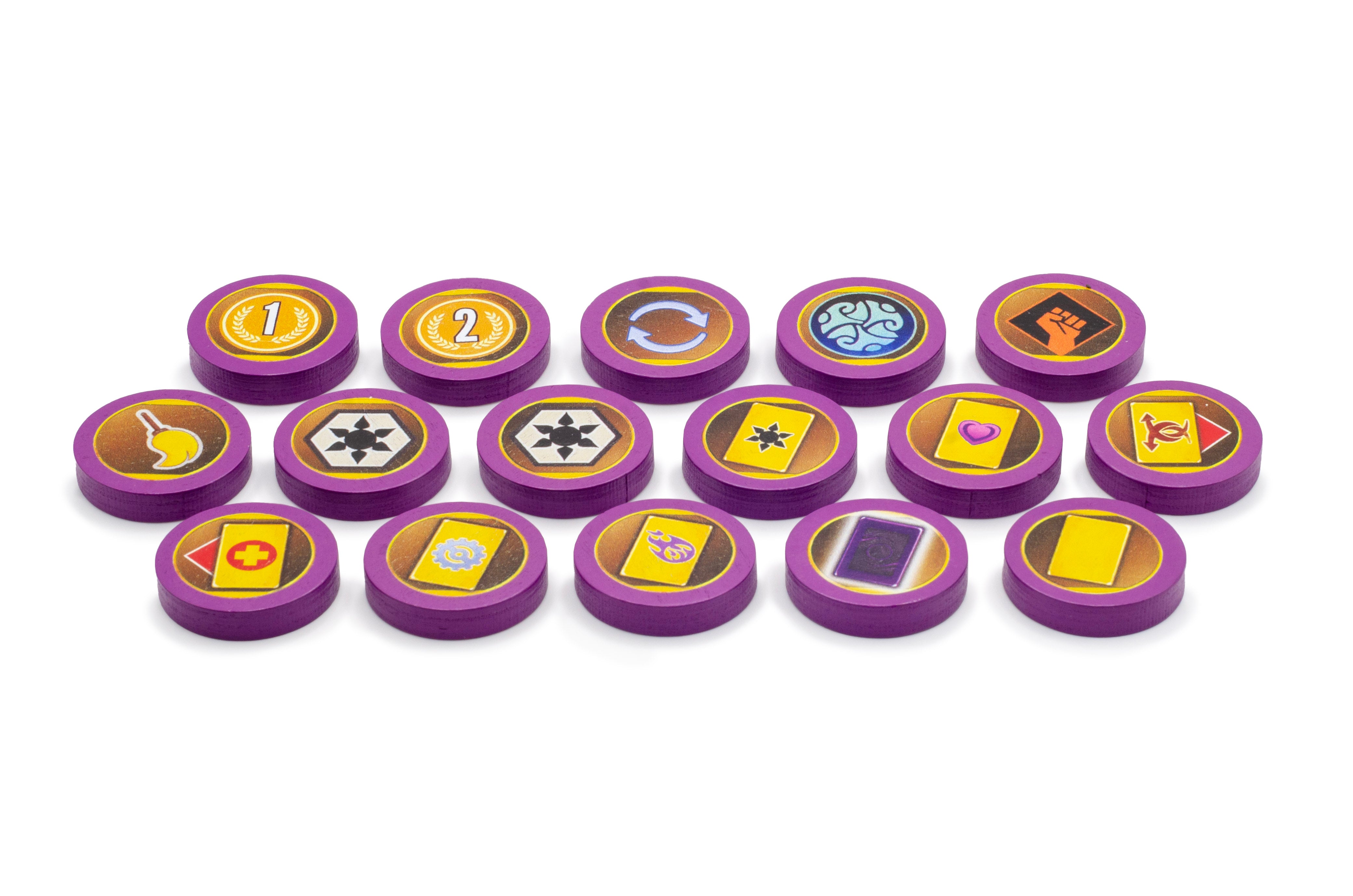 Wooden Map Tokens for Expeditions: Gears of Corruption (Stonemaier Games)
