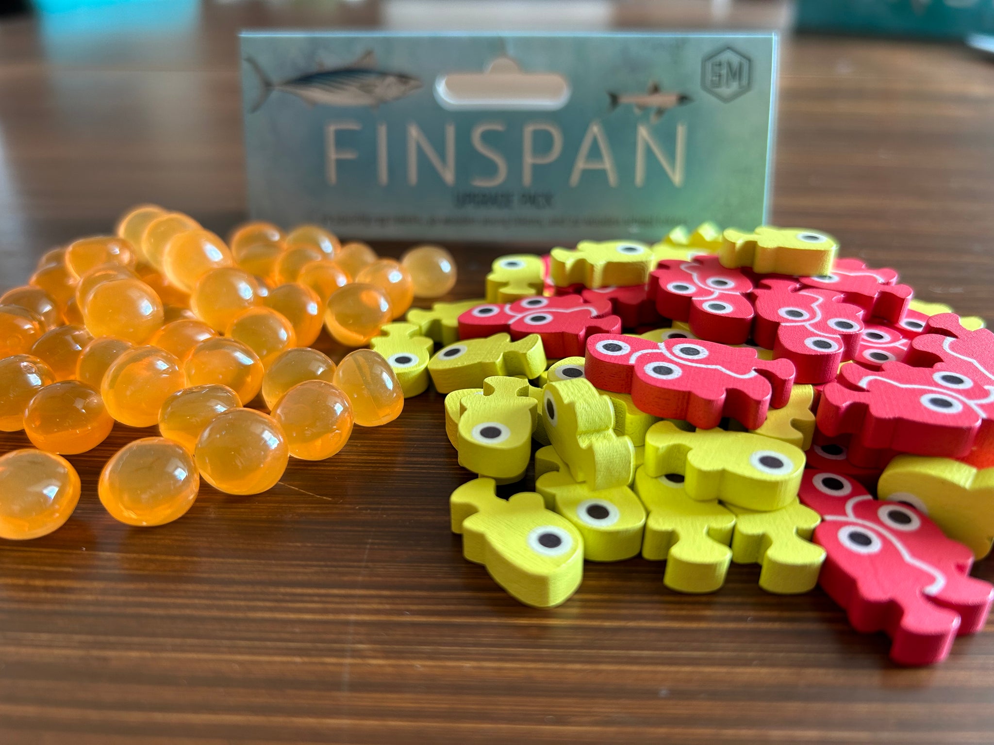 フィンスパン　アップグレードトークン　純正Stonemaier社製　未開封新品 Finspan Upgrade Pack (Wooden Tokens & Squishy Eggs