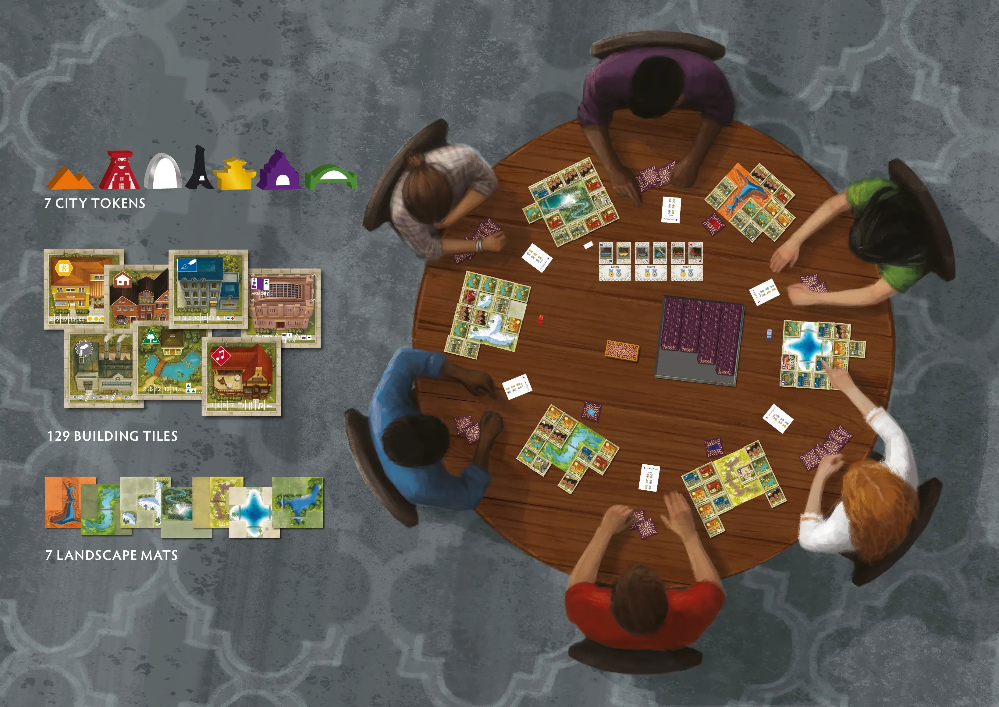 Between Two Cities Essential Edition game setup