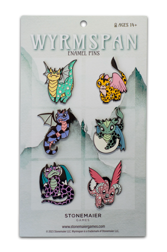 Wyrmspan Enamel Pins (set of 6) (Stonemaier Games)