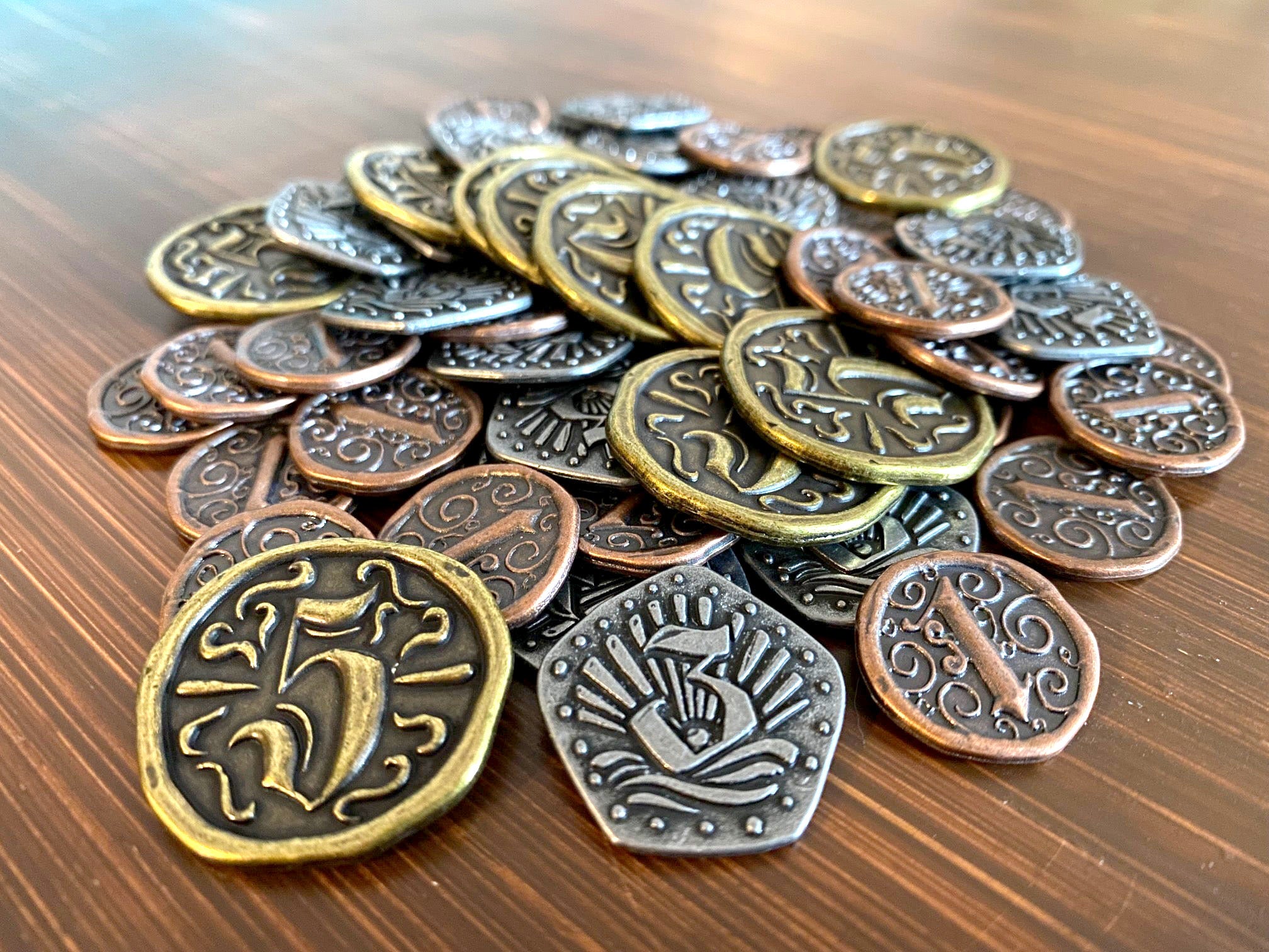 54 Metal Doubloon Coins (Libertalia) – Stonemaier Games