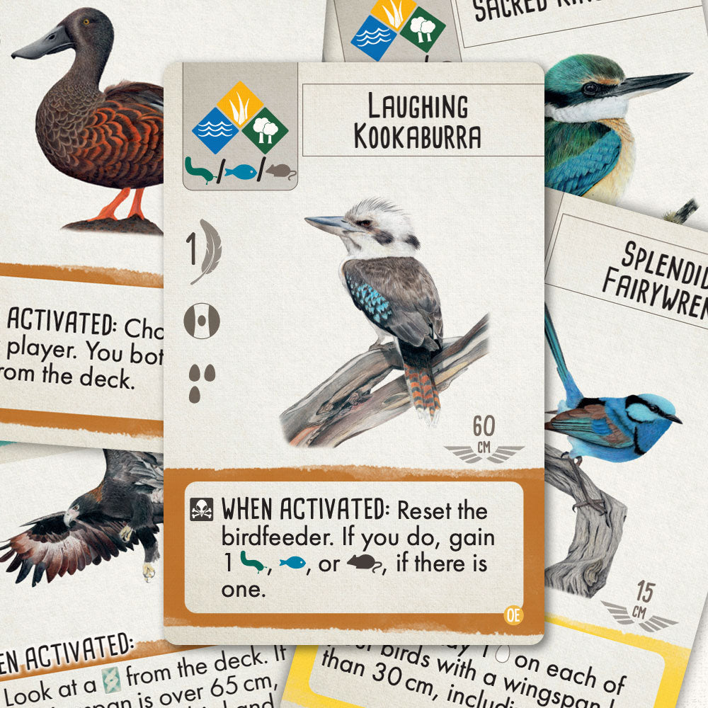 Wingspan Vision-Friendly Cards: Oceania Expansion - LAST ONE!